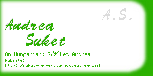 andrea suket business card